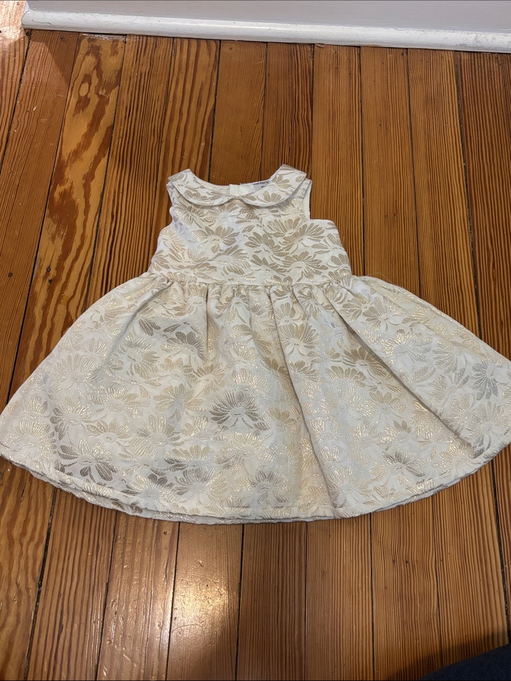 Baby girl fancy golden dress